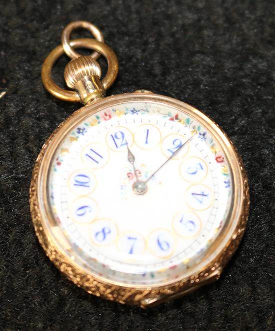 14ct fob watch